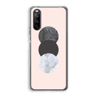 Marmeren cirkels: Sony Xperia 10 III Transparant Hoesje
