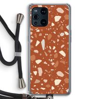 Terrazzo N°22: Oppo Find X3 Transparant Hoesje met koord