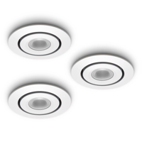 LED-inbouwspot Piccolo 3W set 3 stuks wit dimbaar