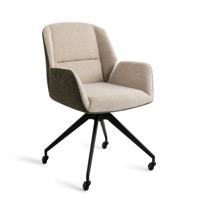 Jesper Home Eetkamerstoel 'Myoko' Glide Black, kleur Popeye