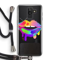 Lip Palette: Samsung Galaxy J8 (2018) Transparant Hoesje met koord