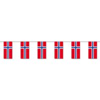 Papieren vlaggenlijn Noorwegen landen decoratie   -
