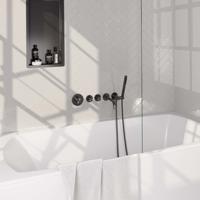 Inbouwthermostaatset Brauer Gunmetal Edition Incl Baduitloop en 3 Standen Handdouche Gunmetal - thumbnail