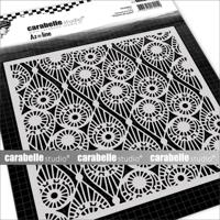 Carabelle Studio • stencil square 15,2cm plumes de paon