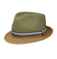 Stetson Trilby Toyo Hat Green Natural-59 / L