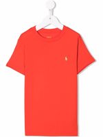 POLO RALPH LAUREN KIDS t-shirt à logo brodé - Rouge