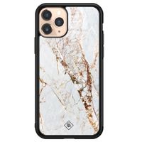 iPhone 11 Pro glazen hardcase - Marmer goud