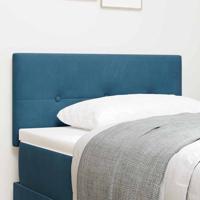 Hoofdbord met LED -striplichten Verstelbaar Blauw 90 cm Fluweel