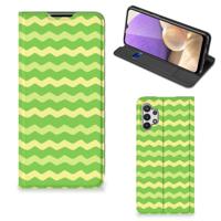Samsung Galaxy A32 5G | Hoesje met Magneet | Waves Green