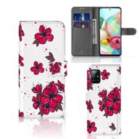 Samsung Galaxy A71 Hoesje Blossom Red | Portemonnee hoesje