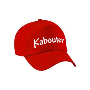 Bellatio Decorations verkleed pet kinderen - kabouter - rood/wit - carnaval themafeest outfit   -