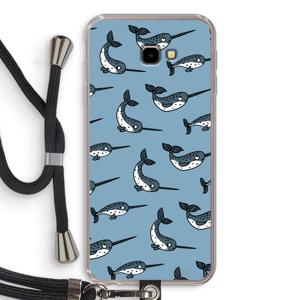 Narwhal: Samsung Galaxy J4 Plus Transparant Hoesje met koord