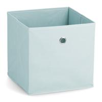 Zeller opbergmand/ kastmand - 22 liter - lichtblauw - 28 x 28 x 28 cm - opslag - manden