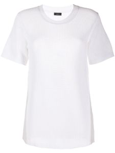 JOSEPH t-shirt en maille ajourée - Blanc