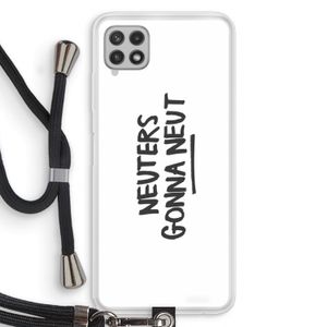 Neuters: Samsung Galaxy A22 4G Transparant Hoesje met koord