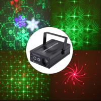 20W kleurrijke lichte Laser Snowflake Projectorlamp 6 LEDs overdekt podium decoratie sfeer licht met houder / Auto Run / geluid controle 110-240V AC