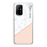 Marmer in stijl: Oppo A94 5G Transparant Hoesje