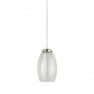 Searchlight Moderne hanglampCyclone chroom met helder glas - 97291-1CL