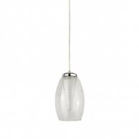 Searchlight Moderne hanglampCyclone chroom met helder glas - 97291-1CL