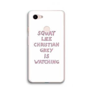 Christian Grey: Google Pixel 3 XL Transparant Hoesje
