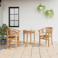 Tuinstoelen 2 pcs Bruin 63 x 58 x 89 cm Massief teakhout
