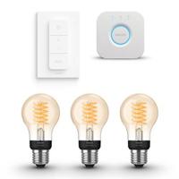 Philips Hue Starterspakket White Filament Standaardlamp E27 - thumbnail