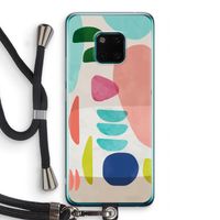 Bold Rounded Shapes: Huawei Mate 20 Pro Transparant Hoesje met koord Bold Rounded Shapes: Huawei Mate 20 Pro Transparant Hoesje met koord
