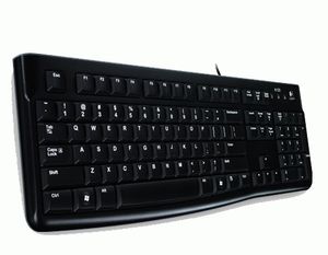 Logitech K120 Corded Keyboard toetsenbord USB QWERTY Scandinavisch Zwart