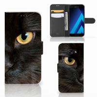 Samsung Galaxy A5 2017 | Telefoonhoesje | Met pasjeshouder | Zwarte Kat Samsung Galaxy A5 2017 | Telefoonhoesje | Met pasjeshouder | Zwarte Kat