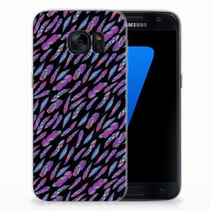 Samsung Galaxy S7 TPU bumper Feathers Color