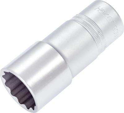 HAZET Dopsleutel 900TZ-27 · 1/2 inch (12,5 mm) vierkant hol · Buitentwaalfkant tractieprofiel · SW 27 mm