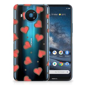 Nokia 8.3 TPU bumper Hearts