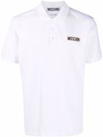 Moschino polo à logo imprimé - Blanc