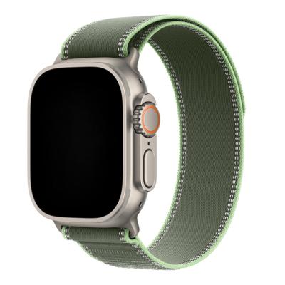 Apple Watch Bandje Trail - Nylon - Groen Neon - Zilver - Apple Watch Bandje Trail - Nylon - Groen Neon - Zilver -