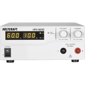 VOLTCRAFT HPS-16010 Labvoeding, regelbaar 1 - 60 V/DC 0 - 10 A 600 W Remote Aantal uitgangen: 1 x