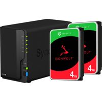 DS220+ incl. 2x 4 TB Seagate Ironwolf harde schijf NAS