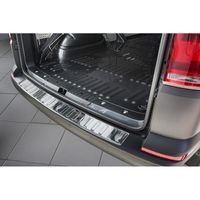 RVS Bumper beschermer passend voor Volkswagen Transporter T6 2015- (met achterklep) 'Ribs' AV235975 - thumbnail