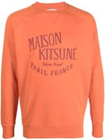 Maison Kitsuné sweat en coton à logo imprimé - Orange