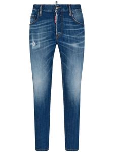 DSQUARED2 jean skinny à effet usé - Bleu