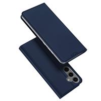 Dux Ducis Samsung Galaxy S25 - Slim bookcase hoesje - Blauw Dux Ducis Samsung Galaxy S25 - Slim bookcase hoesje - Blauw