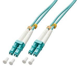 Lindy 50m OM3 LC/LC Glasvezel kabel Blauw