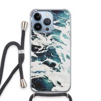 Golven: iPhone 13 Pro Transparant Hoesje met koord