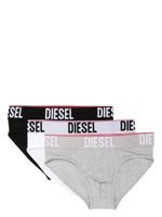 Diesel lot de trois slips à bande logo - Blanc - thumbnail