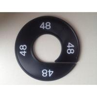 Maatring 9cm zwart/wit 48