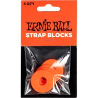 Ernie Ball 5620 Strap Blocks Red (4 stuks)