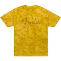 Fender Spaghetti Logo Tie-Dye T-Shirt Mustard L
