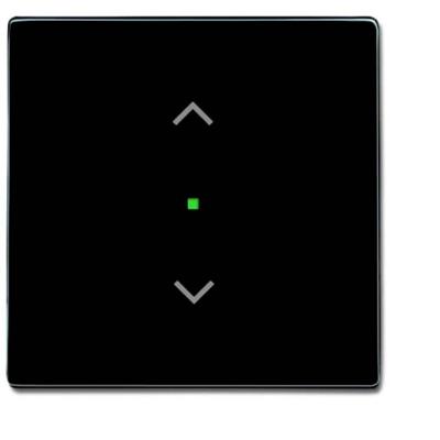 Busch-Jaeger 2CKA006220A0038 Jaloezie-schakelaar Afdekking 1-voudig Carat, free@home, Future lineair Zwart-grijs, Antraciet 1 stuk(s)