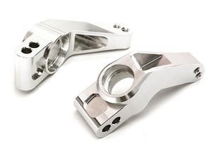 Integy Billet Machined Rear Hub Carriers, Silver - Traxxas Rustler 4X4