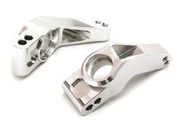 Integy Billet Machined Rear Hub Carriers, Silver - Traxxas Rustler 4X4 - thumbnail