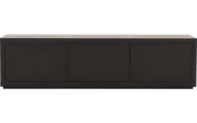 Goossens Tv Meubel Barcelona, 3 kleppen met kabeldoorvoer